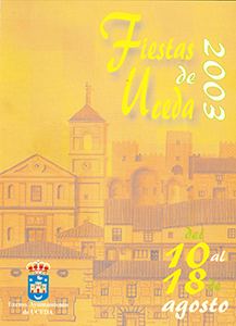 Programa de las fiestas patronales de 2003